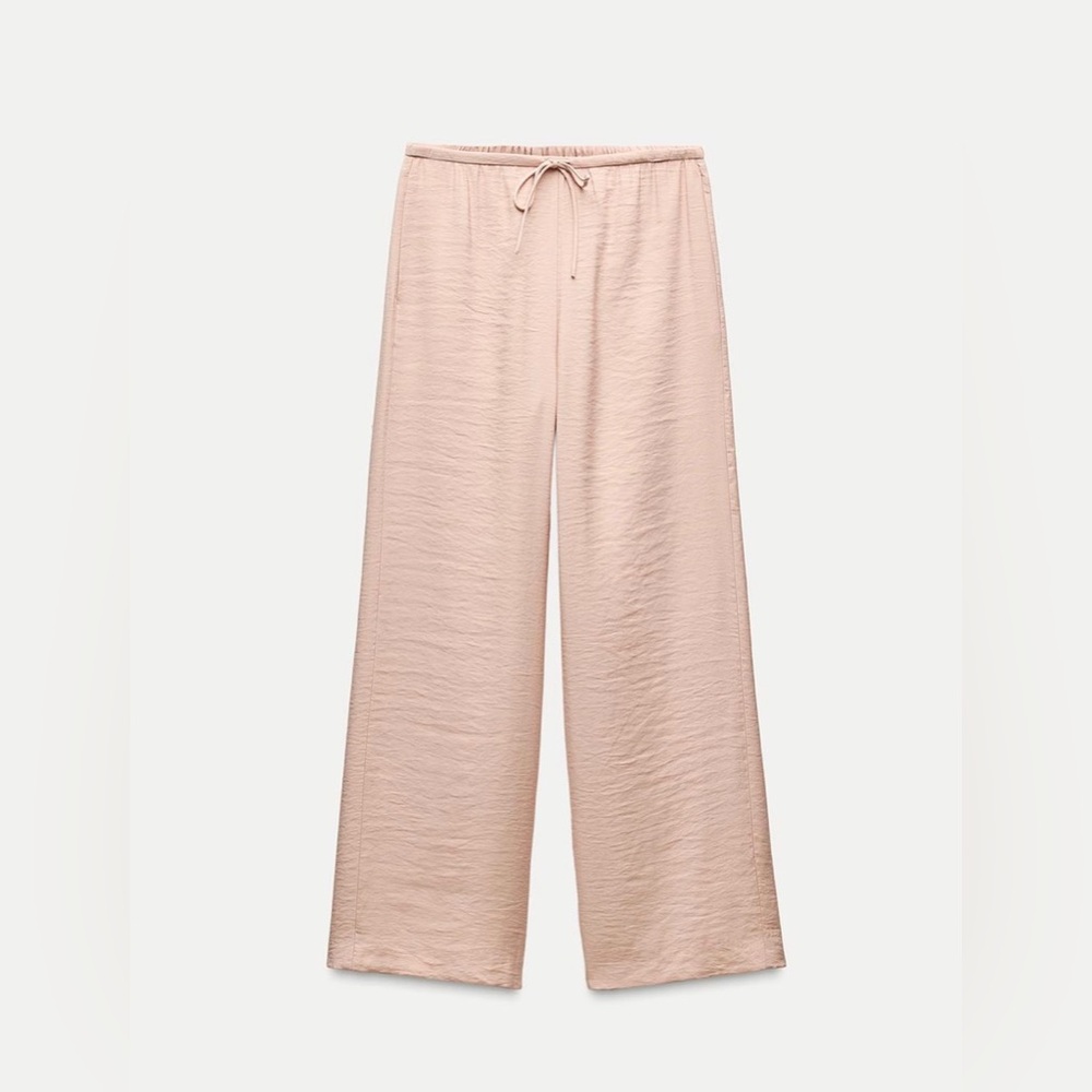 ZARA WOMAN COLLECTION PAJAMA PANTS 
Color: Pale pink * Size: S